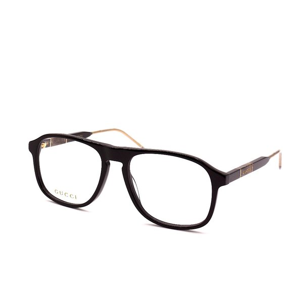 NEW GUCCI GG0844O 001 BLACK AUTHENTIC EYEGLASSES FRAME - Picture 6 of 12